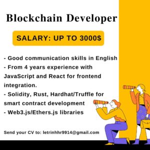 Việc làm Blockchain - Tiền điện tử #8