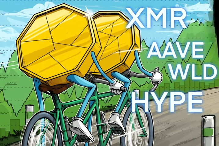 Bitcoin Giữ Giá Tốt, HYPE, XMR, AAVE, WLD Dẫn Đầu Altcoin