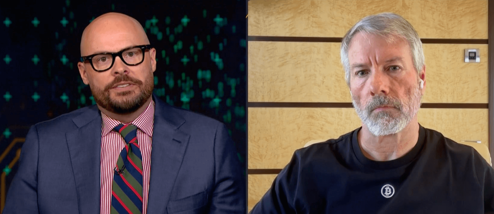 Michael Saylor (phải) trò chuyện với Bloomberg vào ngày 10/6. (Nguồn: Bloomberg)