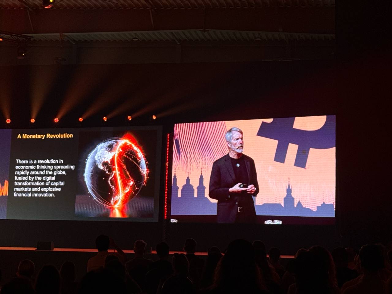 Michael Saylor tại BTC Prague ngày 21 tháng 6 năm 2025. Nguồn: Trezor