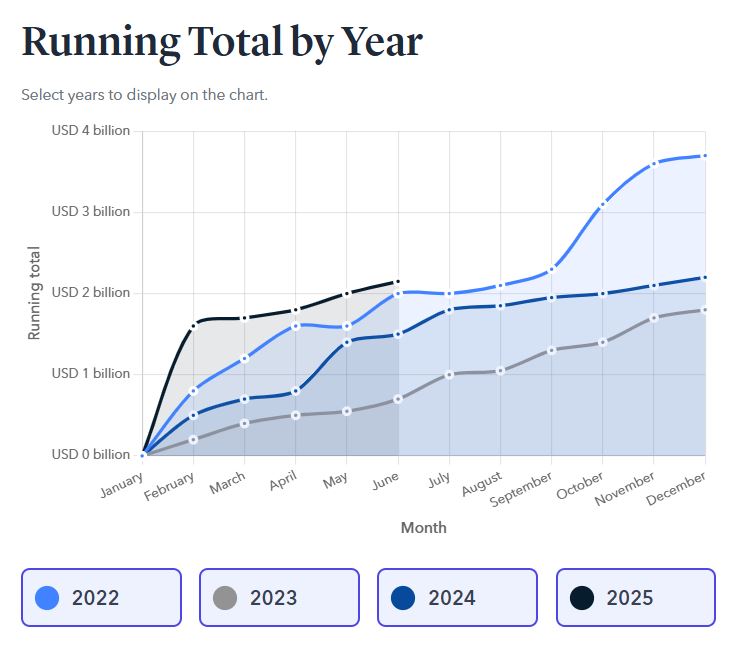 Các khoản lỗ trong nửa đầu năm 2025 đã vượt qua tổng số của cả năm 2024