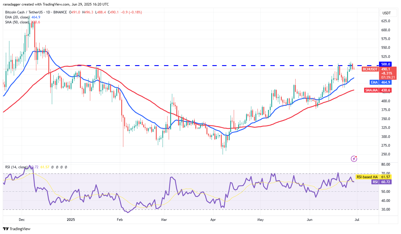 Biểu đồ hàng ngày BCH/USDT. Nguồn: Cointelegraph/TradingView