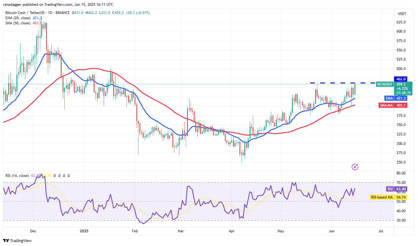 Biểu đồ BCH/USDT hàng ngày. Nguồn: Cointelegraph/TradingView