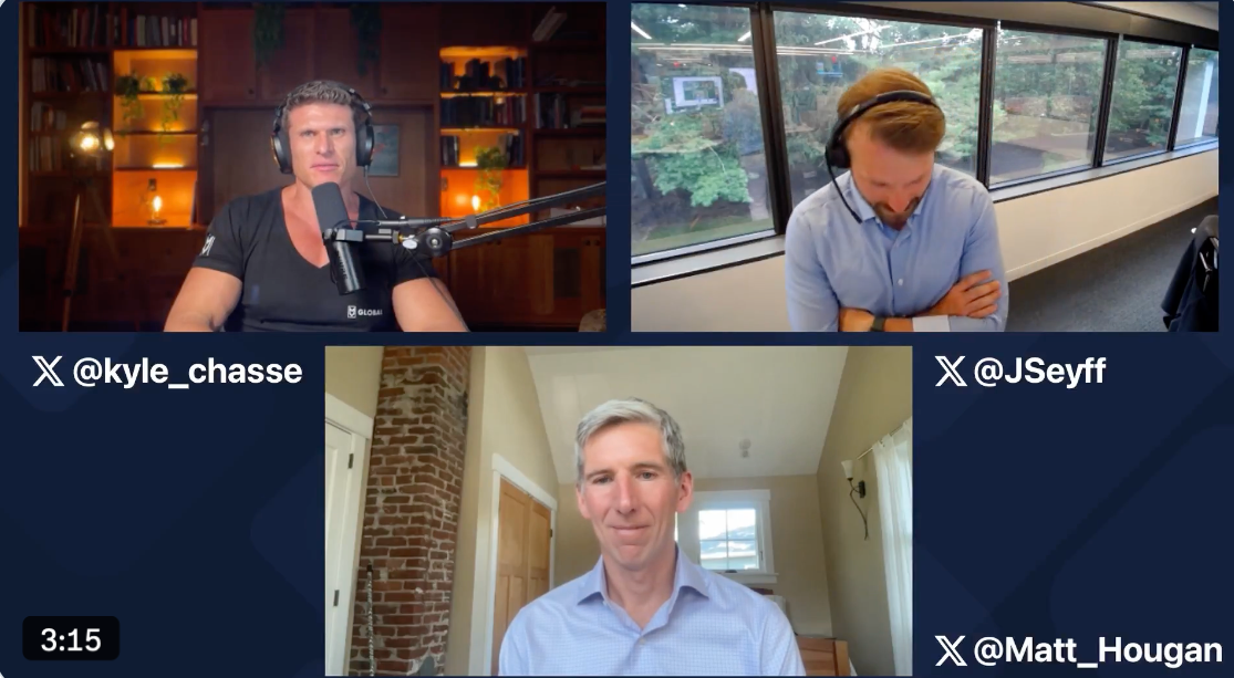 Matt Hougan đã nói chuyện với James Seyffart và Kyle Chassé vào thứ Sáu. Nguồn: Kyle Chassé
