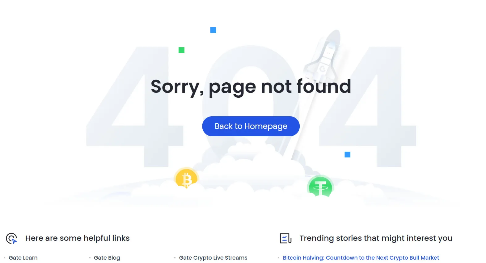 Trang bán token Pump.fun hiện hiển thị thông báo 404. Nguồn: Gate.io
