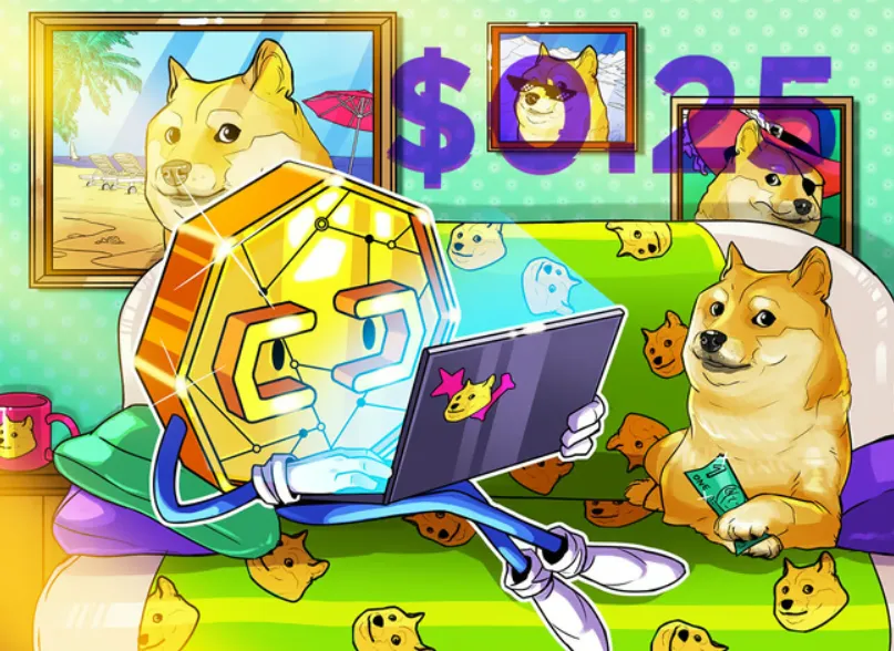 Mẫu hình hai đáy của DOGE gợi ý khả năng giá bật lên $0.25