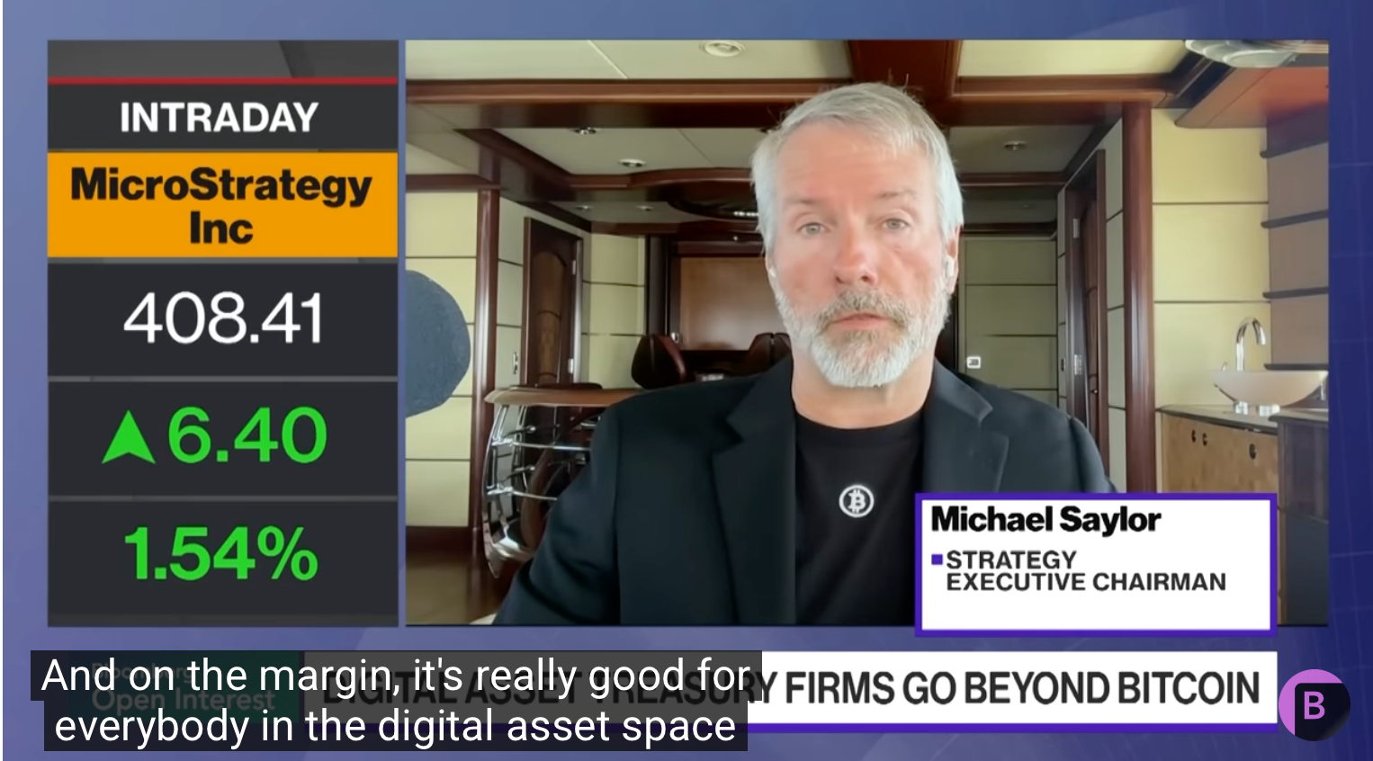 Michael Saylor đã nói chuyện với Bloomberg vào thứ Sáu.