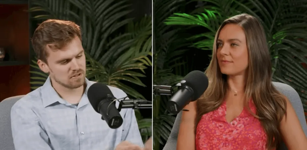 Luke Broyles (trái) nói chuyện với Natalie Brunell (phải) trên podcast Coin Stories. Nguồn: Natalie Brunell