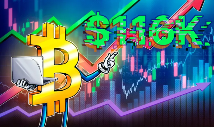 Bitcoin tăng giá lên 117 nghìn đô la đã thanh lý phe bán, mở ra cơ hội đạt đỉnh cao mới