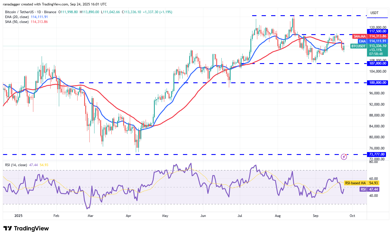 Biểu đồ hàng ngày BTC/USDT. Nguồn: Cointelegraph/TradingView