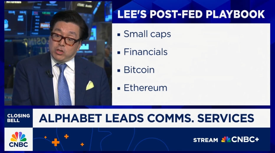 Tom Lee lạc quan về BTC và ETH. Nguồn: CNBC