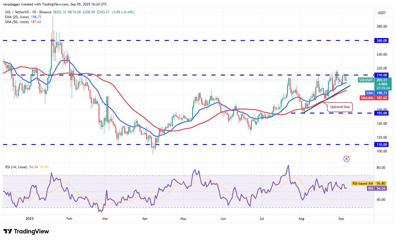 Biểu đồ hàng ngày SOL/USDT. Nguồn: Cointelegraph/TradingView