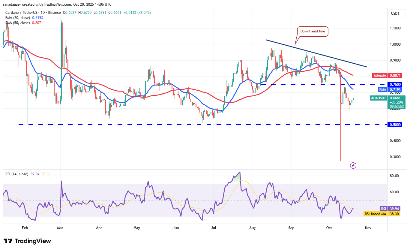 Biểu đồ ngày của ADA/USDT