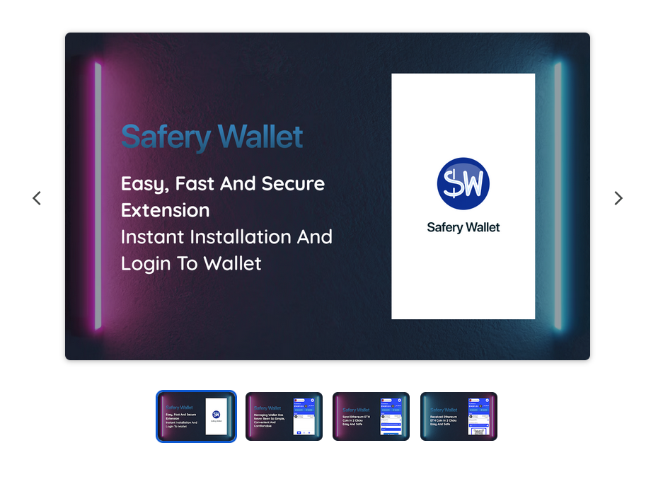 Hình ảnh quảng cáo của Safety Wallet. Nguồn: Cửa hàng Chrome